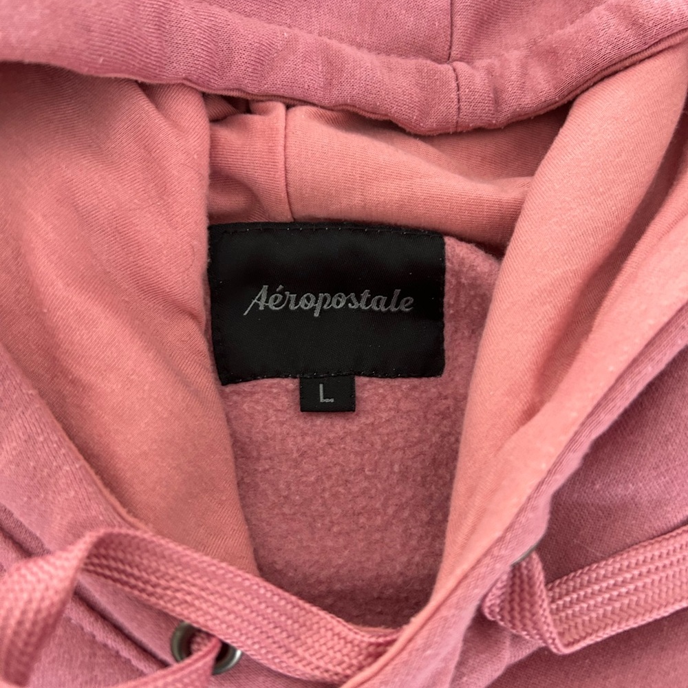 Aeropostale Pink Hoodie with Black Logo - Picture 2 of 2
